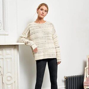 La Ligne Oversized Mélange Marin Sweater Size XS
